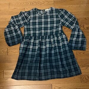 Plaid Long Sleeve Dress